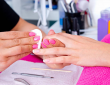 Long-lasting gel manicure applied at a salon